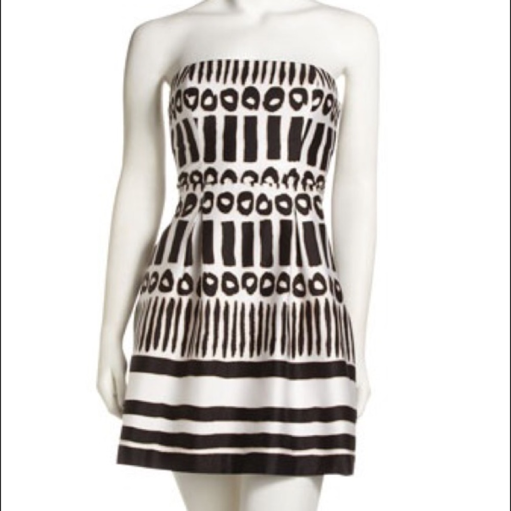 Laundry by Design strapless printed dress